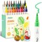 Ohuhu Acrylic Paint Markers Brush/Bullet Tip: 30 Colors High Opacity Paint Pens Waterproof Acrylic Markers for Rock Painting Easter Eggs Wood Glass Ceramic Canvas - Kalalau